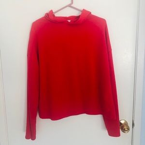 Zara red hoodie